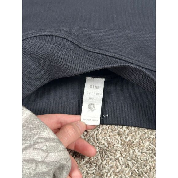 Darc Sport SHE High Neck Sports Bra Racerback Wolf Logo Compression Gym Black S - Picture 5 of 6